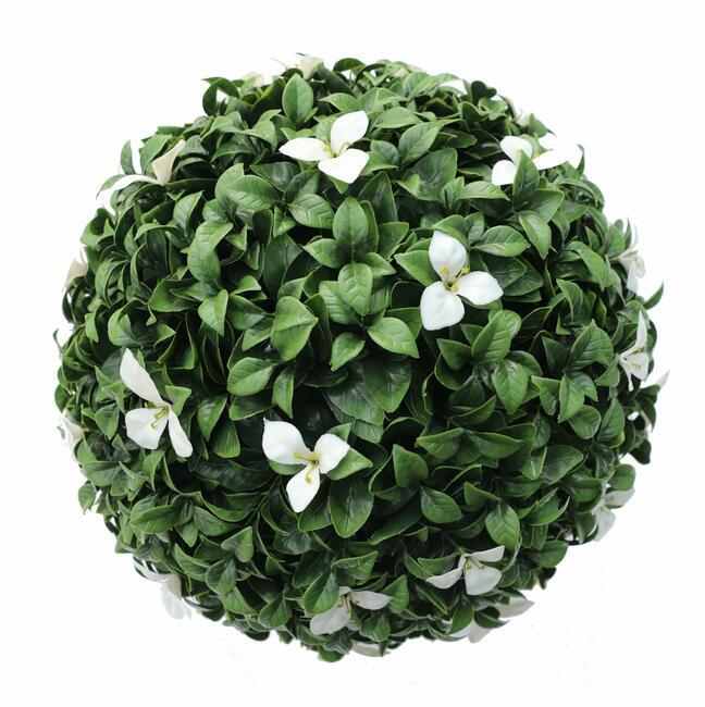 Gradenia keinotekoinen pallo valkoinen 28 cm