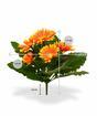 Keinotekoinen Gerbera -kasvi oranssi 30 cm