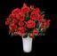 Keinotekoinen kimppu punaisia ruusuja 50 cm