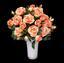 Keinotekoinen kukkakimppu Rose pinkki-aprikoosi 50 cm