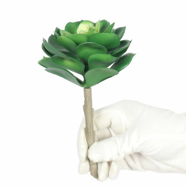 Keinotekoinen lootokasvi Esheveria vihreä 15,5 cm