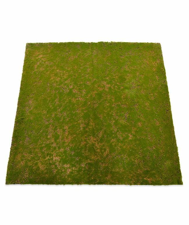 Keinotekoinen sammalmatto 100 x 100 cm - vihreä