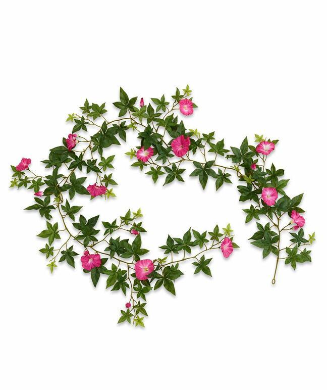 Keinotekoinen seppele Petunia pinkki 180 cm