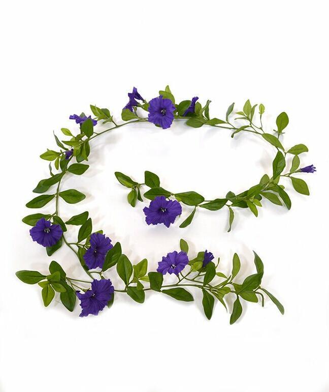 Keinotekoinen seppele Petunia violetti 180 cm