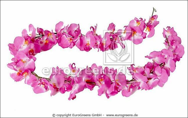 Keinotekoinen vaaleanpunainen orkidea 200 cm
