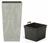 Kukkaruukku URBI SQUARE BETON EFFECT hiekalla 19,5 cm